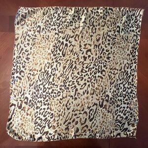 Silky Animal Print Scarf